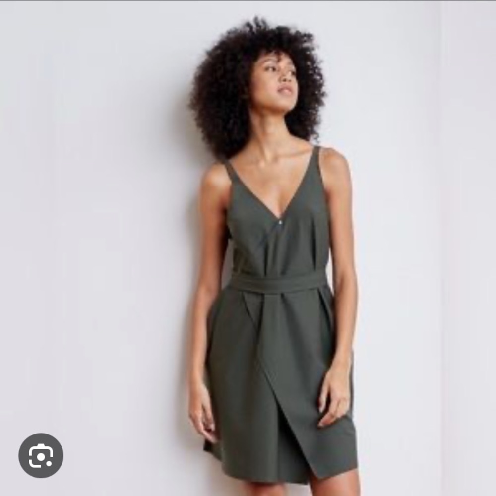 ADAY Over in One Wrap Dress - L (w/ belt)